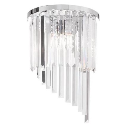 Ideal Lux - Fali kristály lámpa CARLTON 3xE14/40W/230V fényezett króm