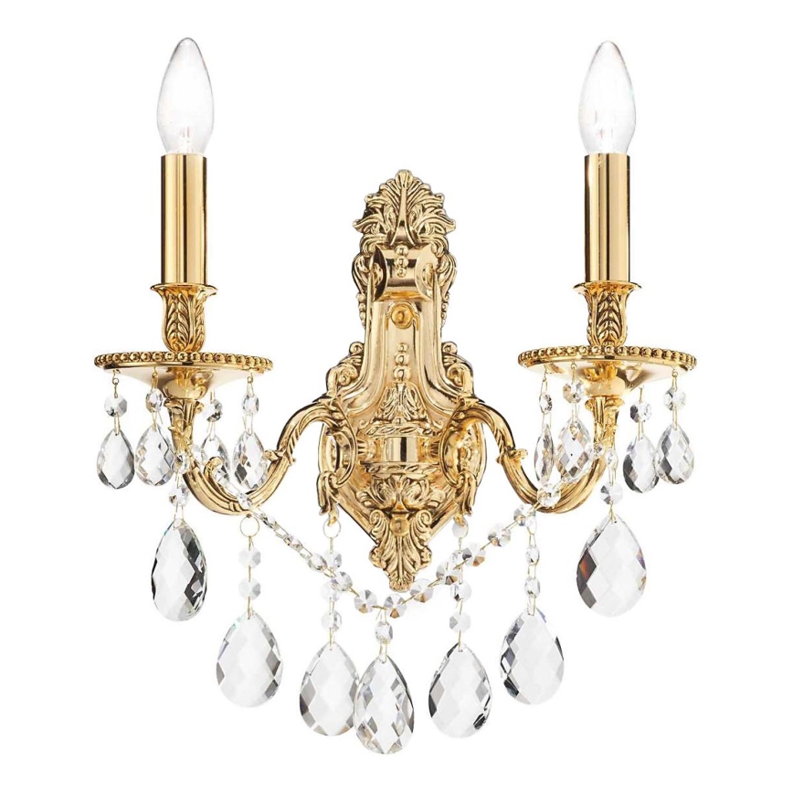 Ideal Lux - Fali kristály lámpa GIOCONDA 2xE14/40W/230V arany