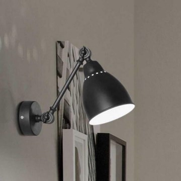 Ideal Lux - Fali lámpa 1xE27/42W/230V fekete