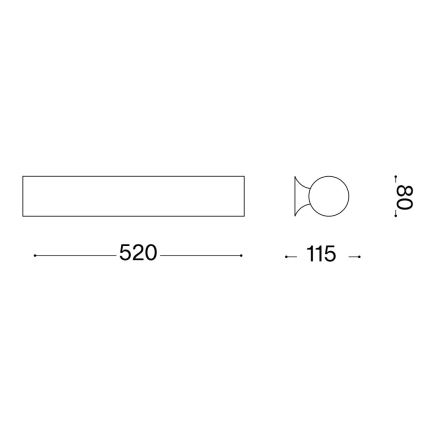 Ideal Lux - Fali lámpa CAMERINO 3xE14/40W/230V fehér