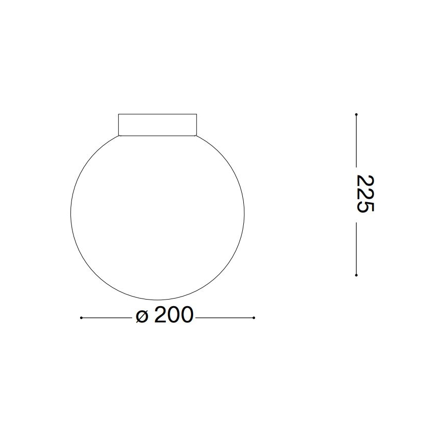 Ideal Lux - Fali lámpa CARTA 1xE27/25W/230V átm. 20 cm fehér
