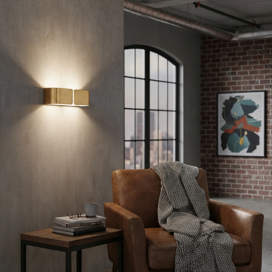 Ideal Lux - Fali lámpa CLIP 2xE27/60W/230V arany