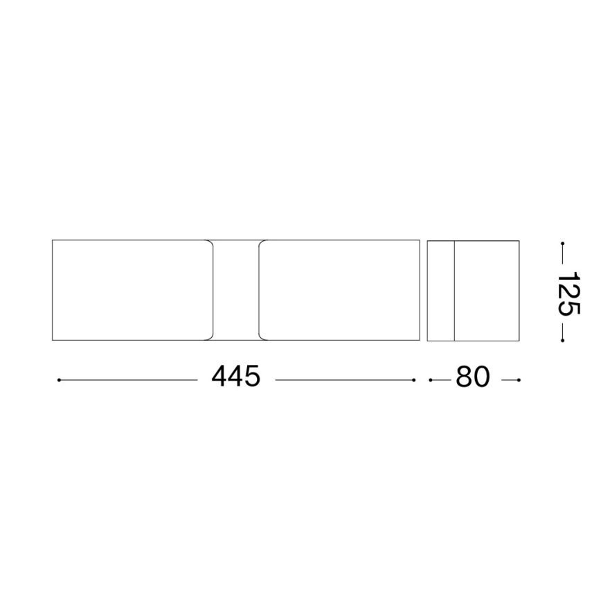 Ideal Lux - Fali lámpa CLIP 2xE27/60W/230V arany