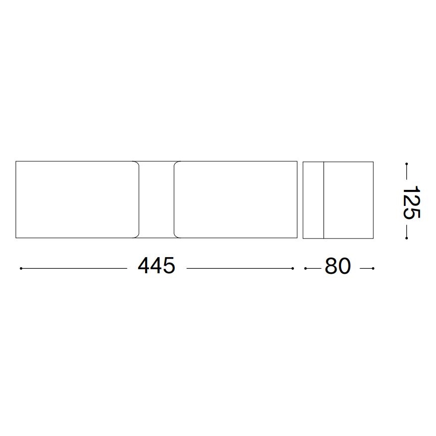 Ideal Lux - Fali lámpa CLIP 2xE27/60W/230V barna