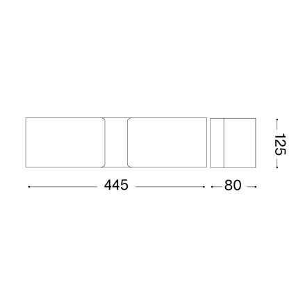 Ideal Lux - Fali lámpa CLIP 2xE27/60W/230V fehér