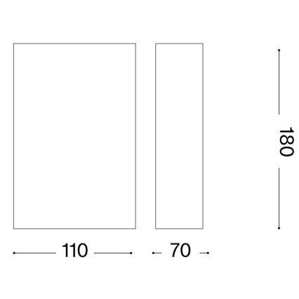 Ideal Lux - Fali lámpa FLASH 1xG9/40W/230V fehér