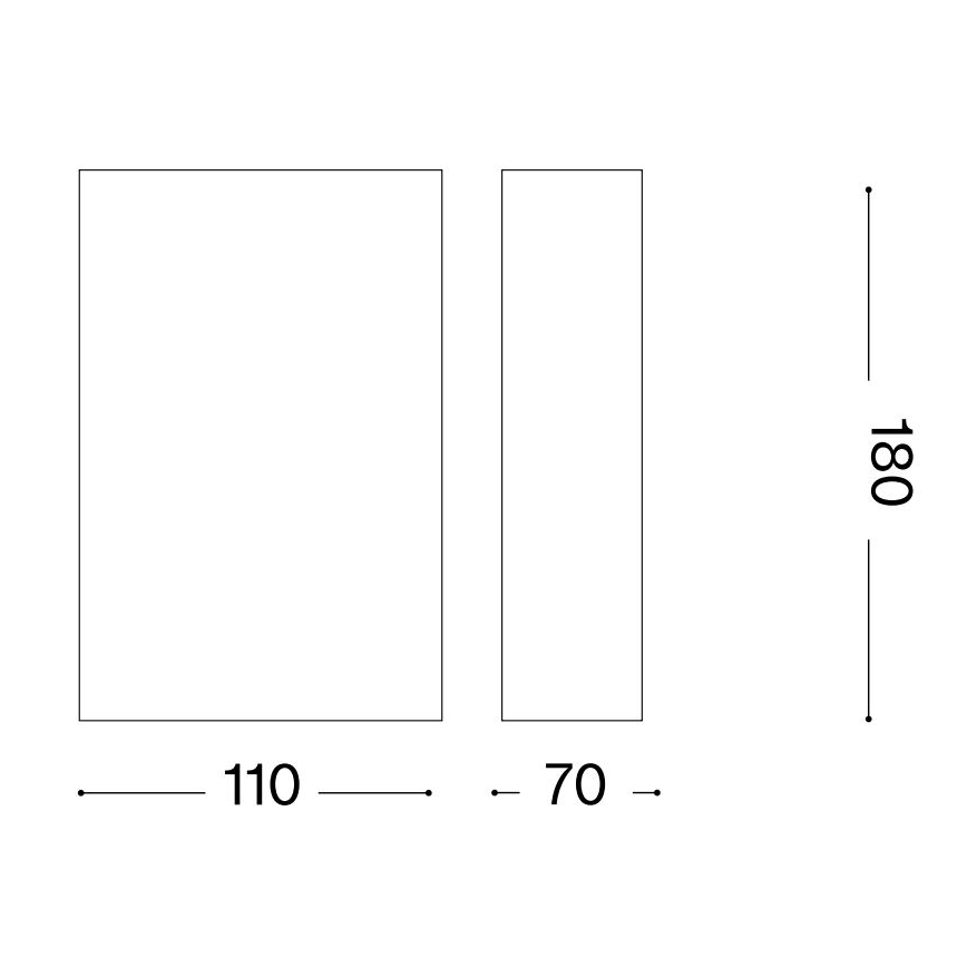 Ideal Lux - Fali lámpa FLASH 1xG9/40W/230V fehér