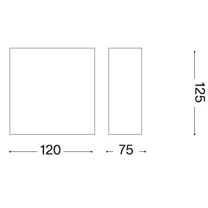 Ideal Lux - Fali lámpa FLASH GESSO 1xG9/40W/230V fehér