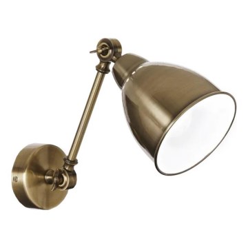 Ideal Lux - Fali lámpa NEWTON 1xE27/42W/230V bronzszínű