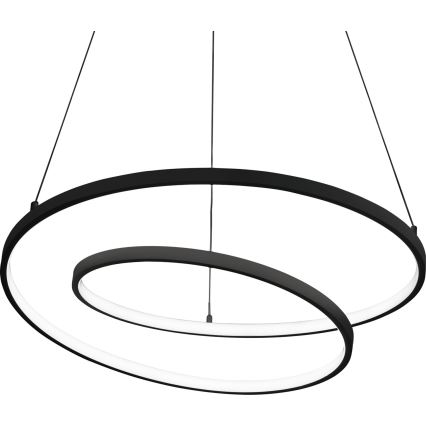 Ideal Lux - LED dimmelhető kábelre függesztett csillár OZ LED/55W/230V átmérő 80 cm CRI 90 fekete