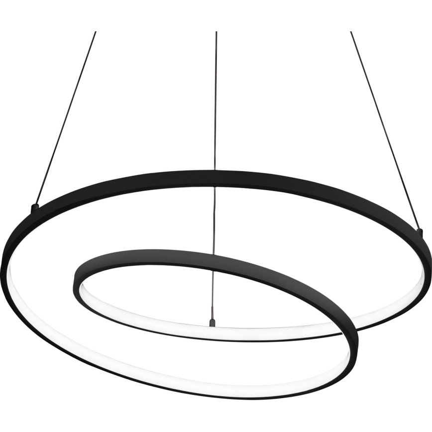 Ideal Lux - LED dimmelhető kábelre függesztett csillár OZ LED/55W/230V átmérő 80 cm CRI 90 fekete