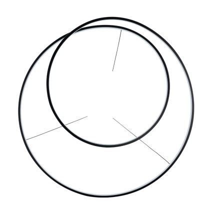 Ideal Lux - LED dimmelhető kábelre függesztett csillár OZ LED/55W/230V átmérő 80 cm CRI 90 fekete