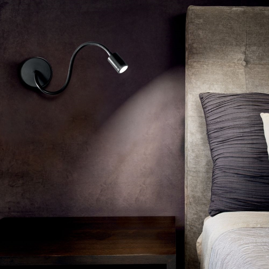 Ideal Lux - LED flexibilis olvasólámpa FOCUS LED/4W/230V CRI 90 fekete