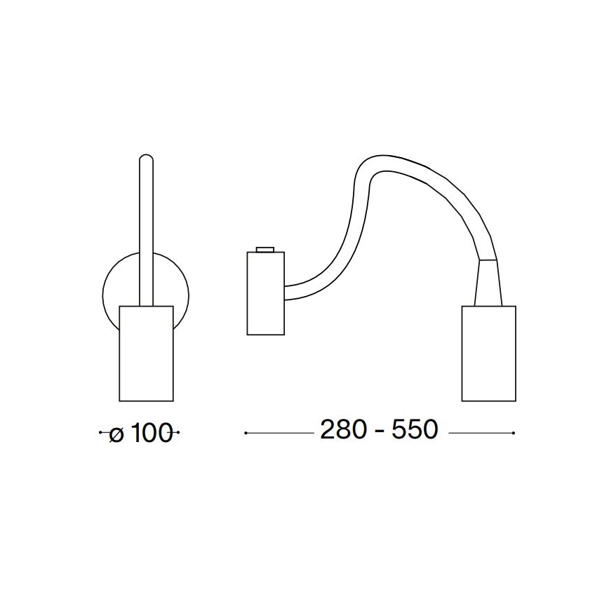 Ideal Lux - LED flexibilis olvasólámpa FOCUS LED/4W/230V CRI 90 fehér