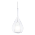 Ideal Lux - Függőlámpa kábellel KALIQUE 1xE27/42W/230V átm. 18 cm átlátszó