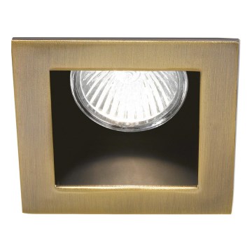 Ideal Lux - FUNKY süllyesztett mennyezeti lámpatest 1xGU10/50W/230V 9x9 cm sárgaréz