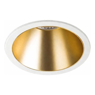 Ideal Lux - GAME TRIM beépíthető LED lámpa, 11W, 230V, 4000K, CRI 90, Ø 8,5 cm, IP40, arany/fehér