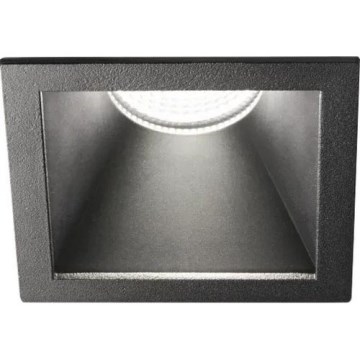 Ideal Lux - GAME TRIM LED beépíthető lámpatest, 11W, 230V, 3000K, CRI 90, 8,4x8,4 cm, IP40, fekete