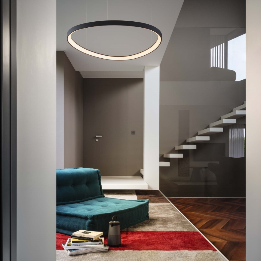 Ideal Lux - GEMINI LED csillár kábellel LED/47W/230V 2700K átm. 61 cm CRI 90 fekete