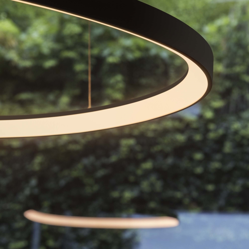 Ideal Lux - GEMINI LED csillár kábellel LED/47W/230V 2700K átm. 61 cm CRI 90 fekete