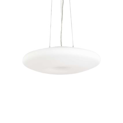Ideal Lux - GLORY kábeles csillár, 3x E27/60W/230V, átm. 50 cm, fehér