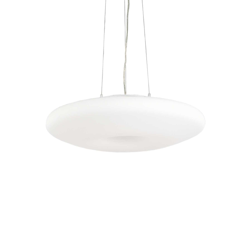 Ideal Lux - GLORY kábeles csillár, 3x E27/60W/230V, átm. 50 cm, fehér