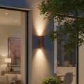 Ideal Lux - GUN kültéri fali lámpa 1xE27/60W/230V 31 cm IP54 barna