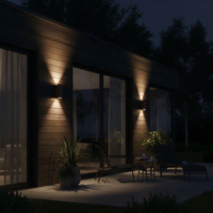 Ideal Lux - GUN kültéri fali lámpa 1xE27/60W/230V 31 cm IP54 barna