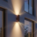 Ideal Lux - GUN kültéri fali lámpatest 1xGU10/35W/230V 21 cm IP44 barna