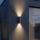 Ideal Lux - GUN kültéri fali lámpatest 1xGU10/35W/230V, 21 cm, IP44, szürke