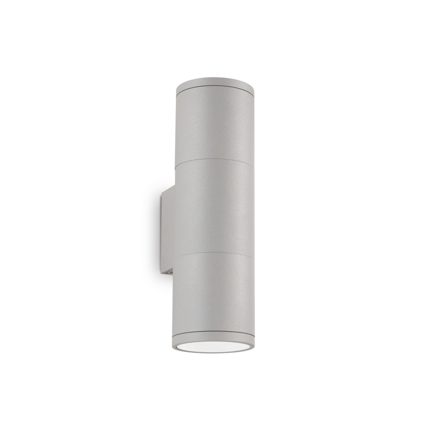 Ideal Lux - GUN kültéri fali lámpatest 1xGU10/35W/230V, 21 cm, IP44, szürke