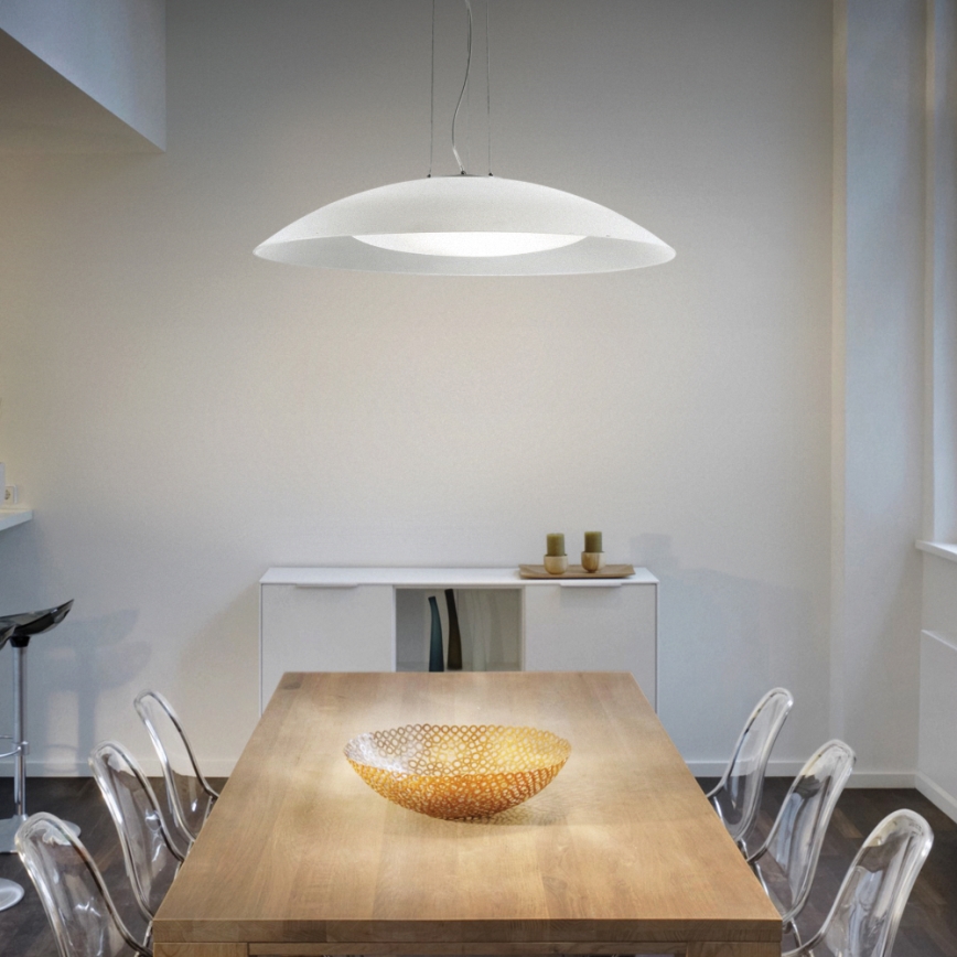 Ideal Lux - Kábeles csillár LENA 3xE27/60W/230V, Ø 64 cm, fehér