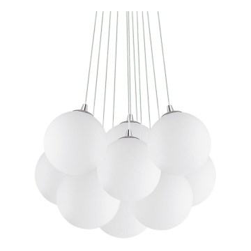 Ideal Lux - Kábeles csillár MAPA 11xE14/40W/230V Ø 58 cm fehér