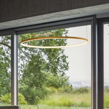 Ideal Lux - kábeles LED csillár ORACLE SLIM LED/37W/230V 3000K CRI 90 átmérő 70 cm arany