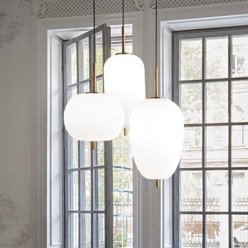 Ideal Lux - kábelre függesztett csillár UMILE LED/55W/230V, Ø 63 cm, CRI 90, sárgaréz/fehér