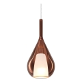Ideal Lux - KALIQUE kábeles függőlámpa 1xE27/42W/230V Ø 18 cm füstös réz