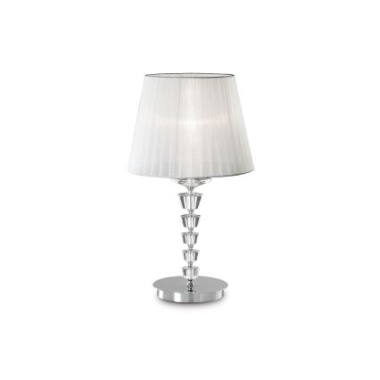 Ideal Lux - Kristály asztali lámpa PEGASO 1xE27/60W/230V fényes króm