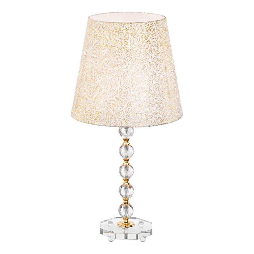 Ideal Lux - Kristály asztali lámpa QUEEN 1xE27/60W/230V arany