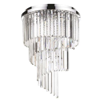Ideal Lux - Kristály csillár CARLTON 12xE14/40W/230V átm. 50 cm fényezett króm