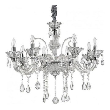 Ideal Lux - Kristály csillár láncon COLOSSAL 8xE14/40W/230V átm. 78 cm fényezett króm