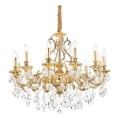 Ideal Lux - Kristály csillár láncon GIOCONDA 12xE14/40W/230V átm. 90 cm arany