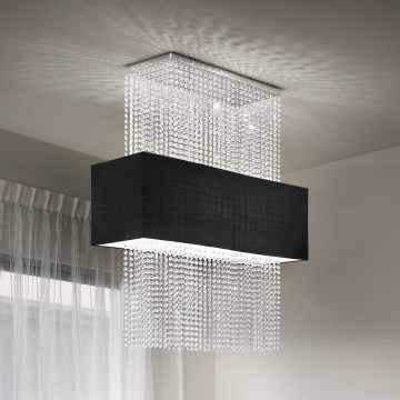 Ideal Lux - Kristály csillár zsinóron PHOENIX 5xE27/60W/230V