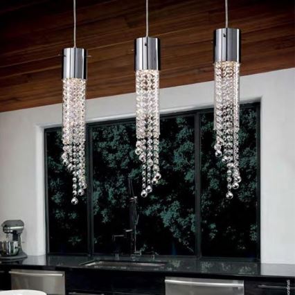Ideal Lux 89669 - Kristály függeszték GOCCE 1xGU10/28W/230V