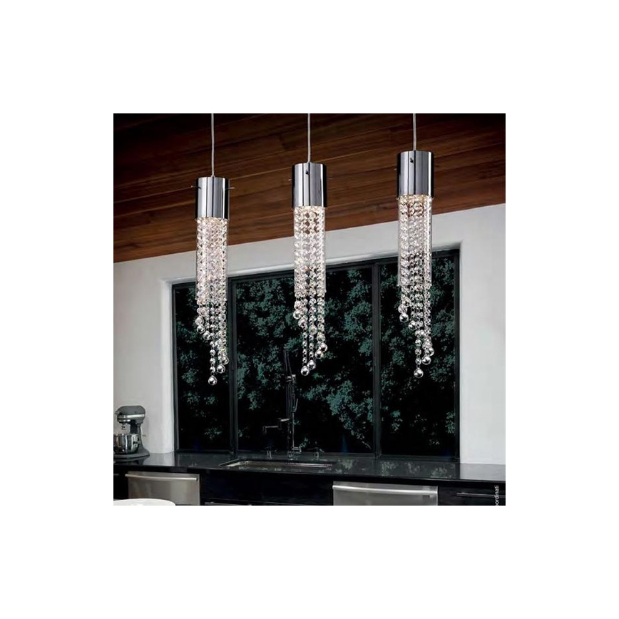 Ideal Lux 89669 - Kristály függeszték GOCCE 1xGU10/28W/230V