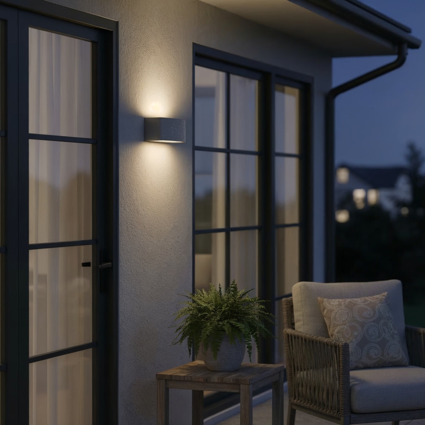 Ideal Lux - Kültéri fali lámpa ANDROMEDA 1xE27/60W/230V IP55 antracit