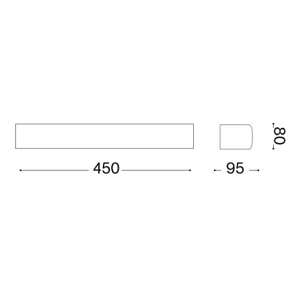 Ideal Lux - Kültéri fali lámpa ANDROMEDA 2xE27/60W/230V IP55 fehér