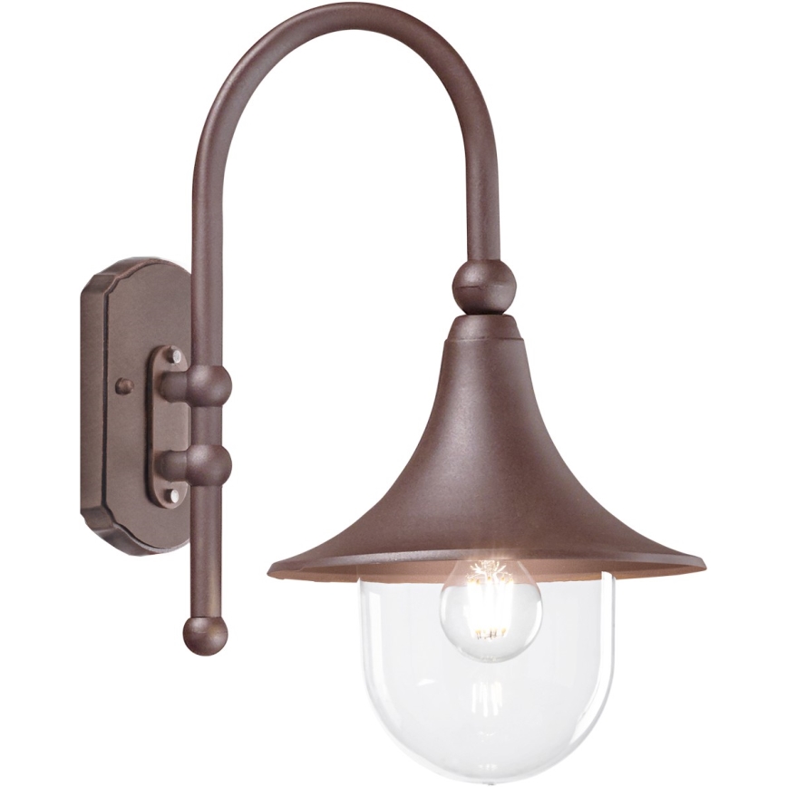 Ideal Lux - Kültéri fali lámpa CIMA 1xE27/52W/230V IP43 barna
