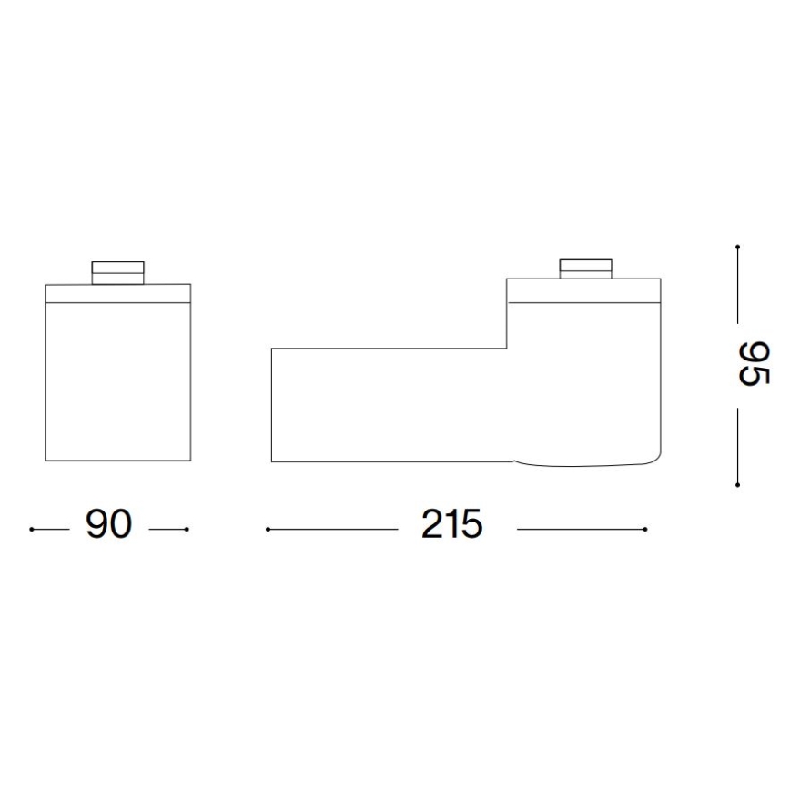 Ideal Lux - kültéri fali lámpa CLIO 1xE27/42W/230V IP44 antracit