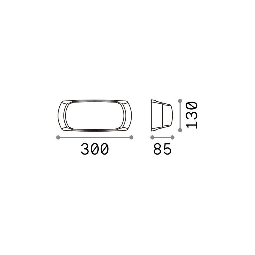 Ideal Lux - Kültéri fali lámpa FELIX 1xE27/23W/230V IP66 fehér