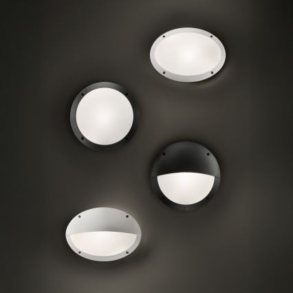 Ideal Lux - Kültéri fali lámpa LUCIA 1xE27/23W/230V IP66 fekete